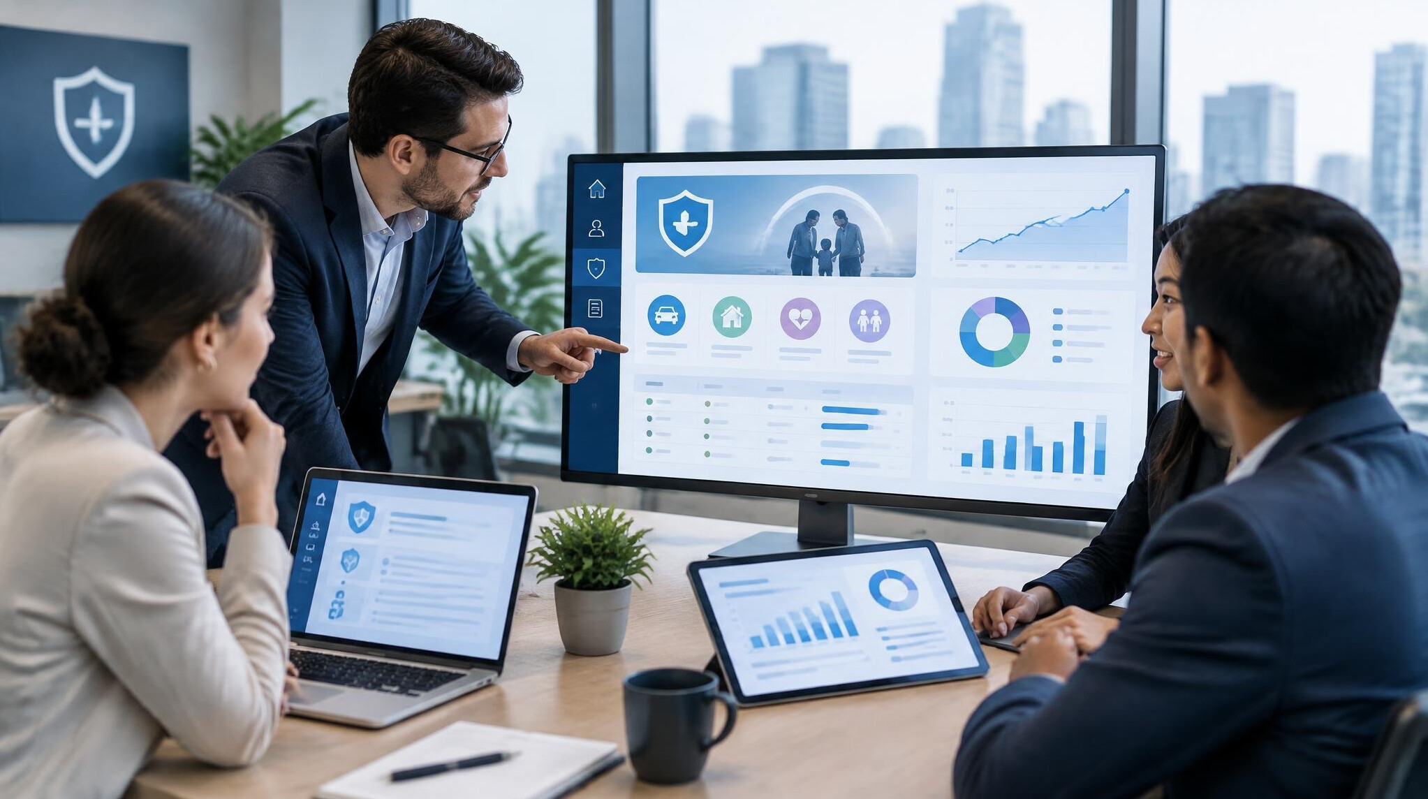 insurance software interface
